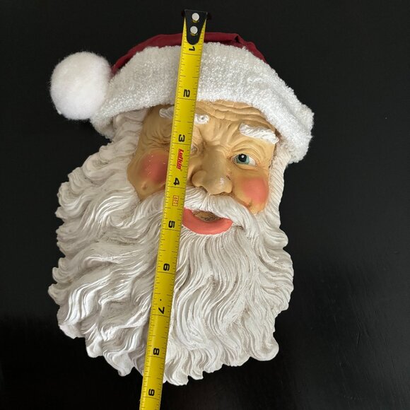 Vintage Silver Deer Santa's Celebration Signed Artist Tom Rubel 91 Chalk Santa - Picture 8 of 10